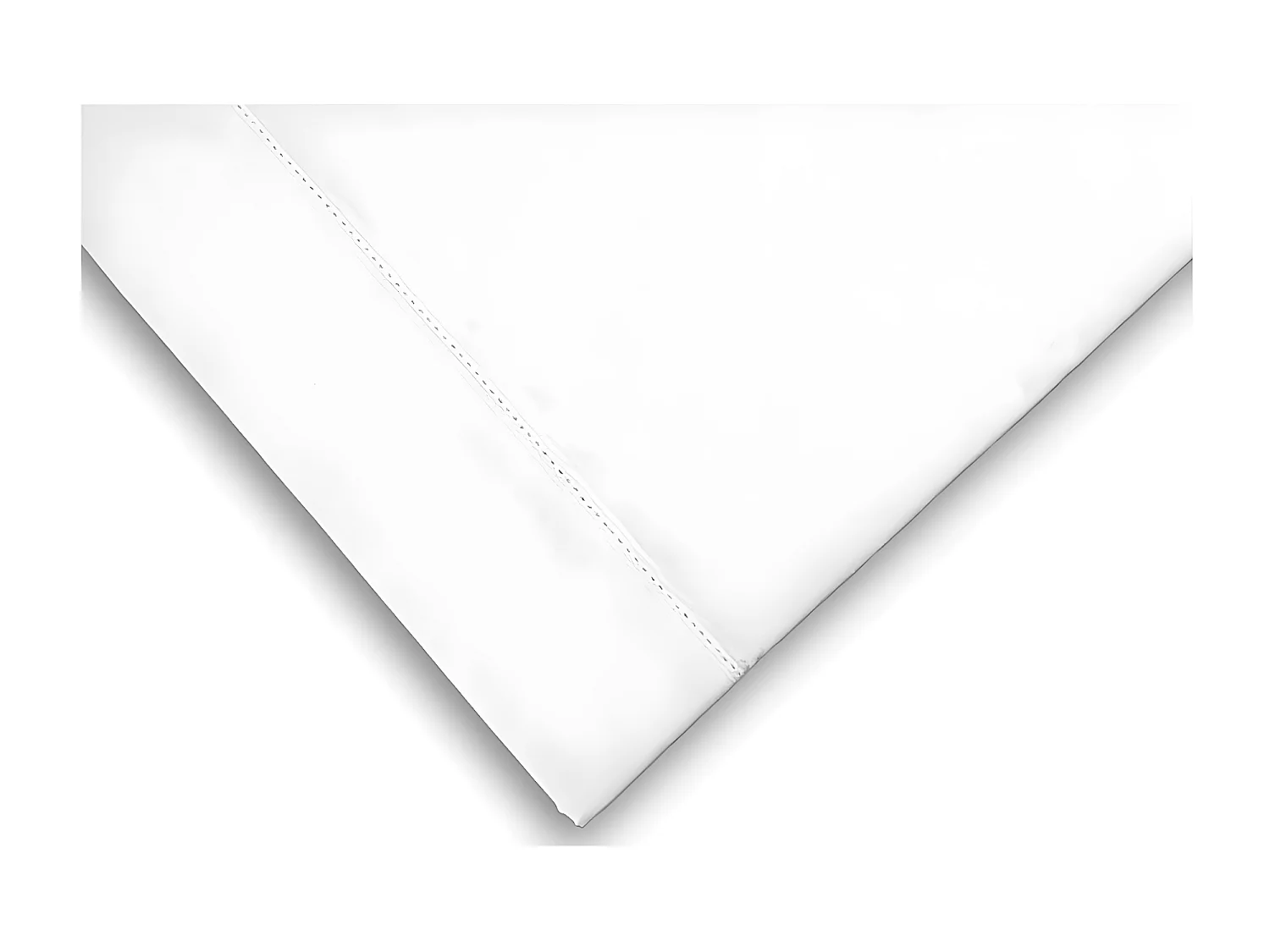 Funda de almohada americana de algodón percal 50x75 cm CAMILLE blanco, por Songe de Camille