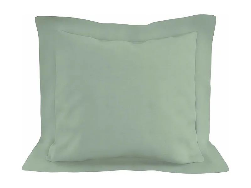 Funda de almohada de algodón 57 hilos 63x63 cm UNI verde agua