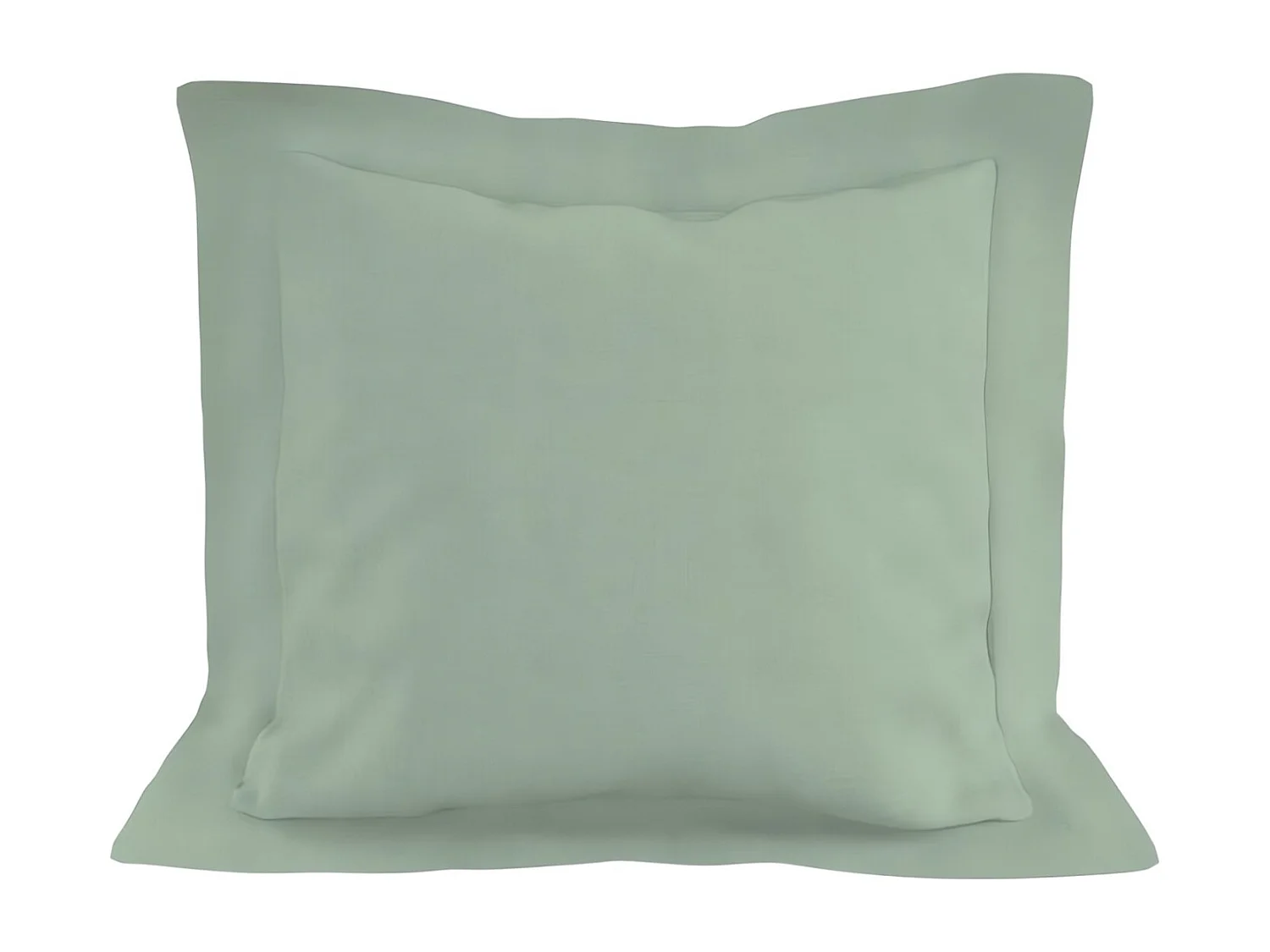 Funda de almohada de algodón 57 hilos 63x63 cm LISO verde agua