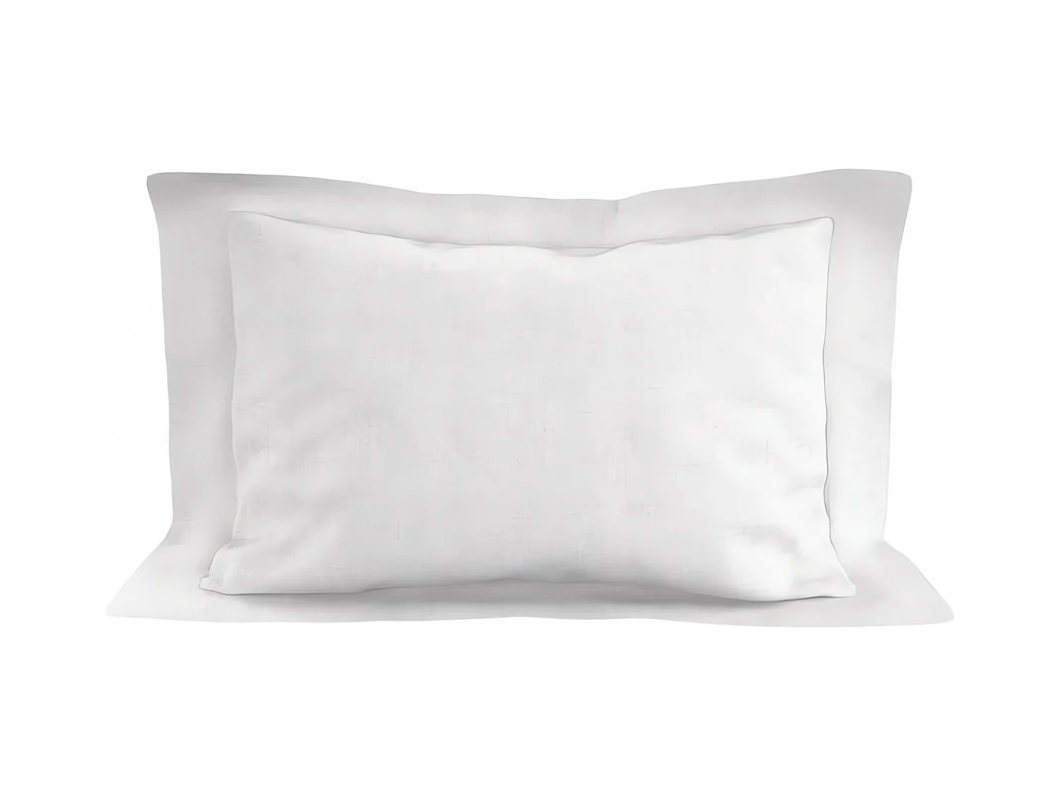 Taie d'oreiller en coton 57 fils 50x70 cm UNI blanc, par Soleil d'ocre