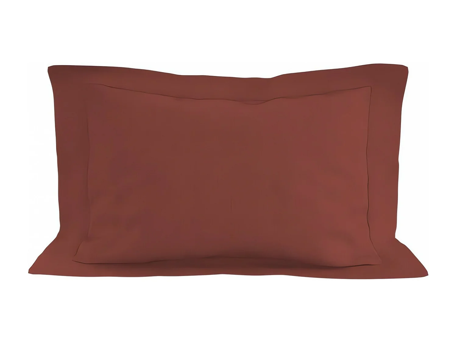 Funda de almohada de algodón 57 hilos 50x70 cm UNI Ladrillo
