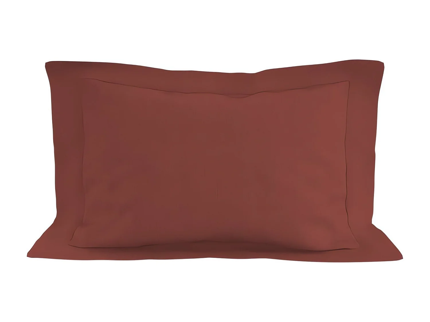 Funda de almohada de algodón 57 hilos 50x70 cm LISO Ladrillo