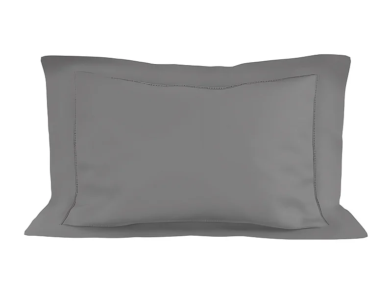 Funda de almohada de algodón 50x75 cm PERCALE gris