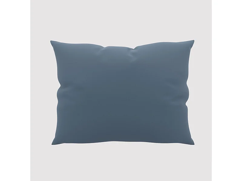 Taie d'oreiller unie 50x70 cm ZZZ bleu jean