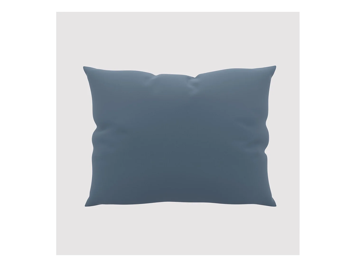 Taie d'oreiller unie 50x70 cm ZZZ bleu jean