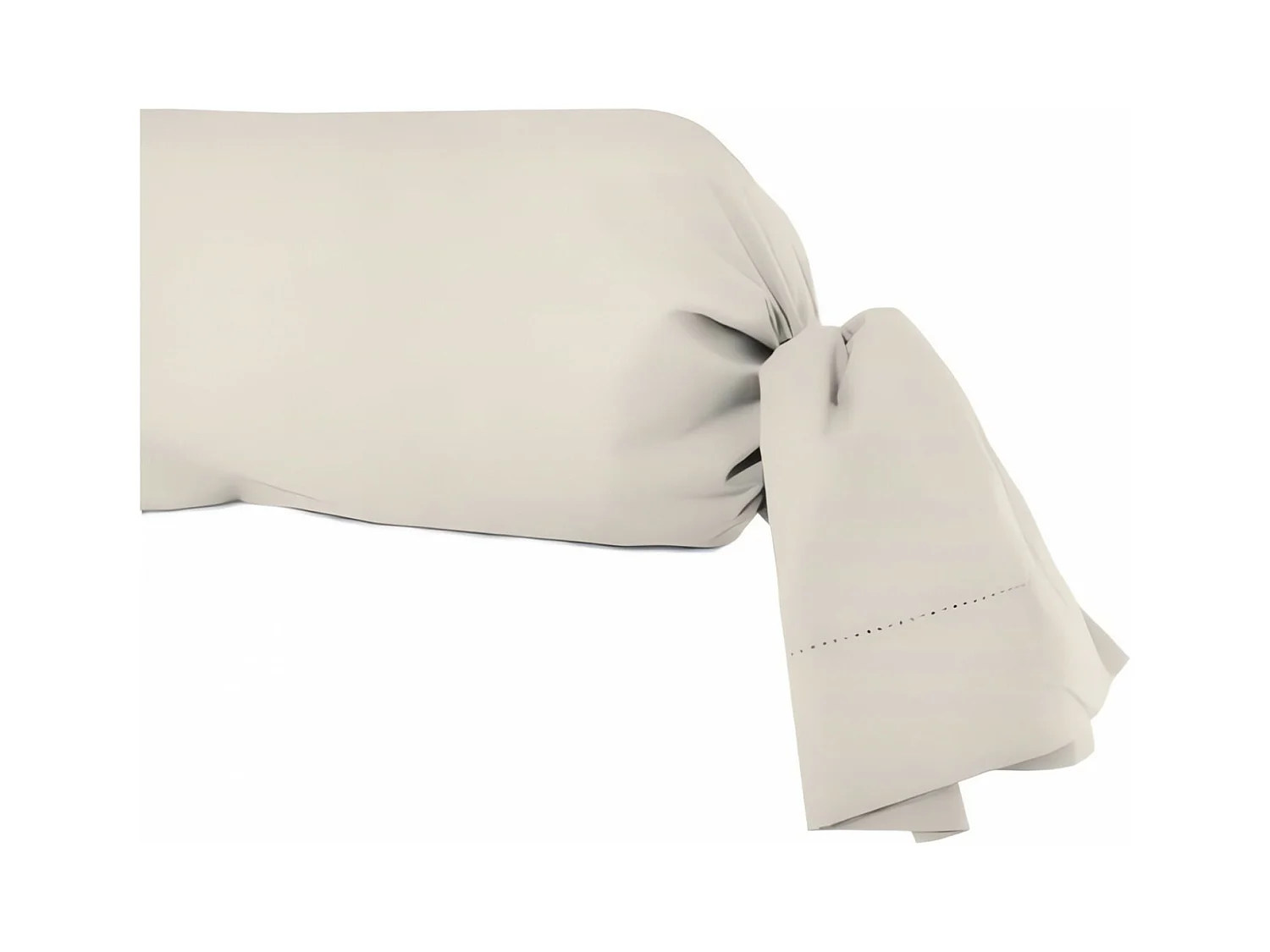 Taie de traversin en coton 45x185 cm PERCALE ecru, par Soleil d'ocre