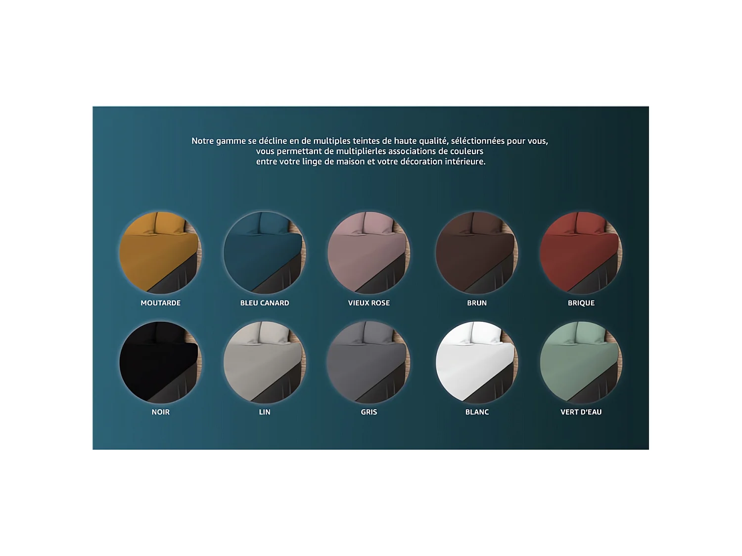 Taie de traversin en coton 57 fils 45x185 cm UNI gris, par Soleil d'ocre