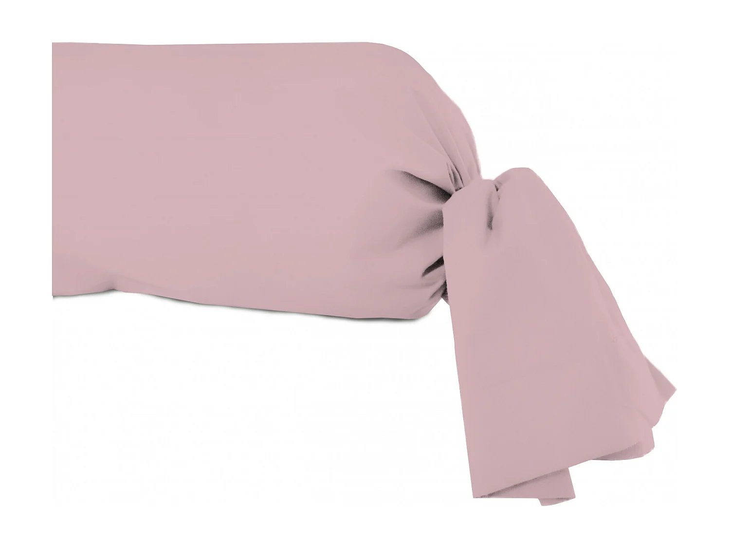Funda de almohada de algodón  57 hilos 45x205 cm UNI rosa empolvado, de Soleil d'Ocre