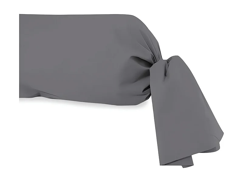Funda de almohada de algodón 57 hilos 45x135 cm LISO gris
