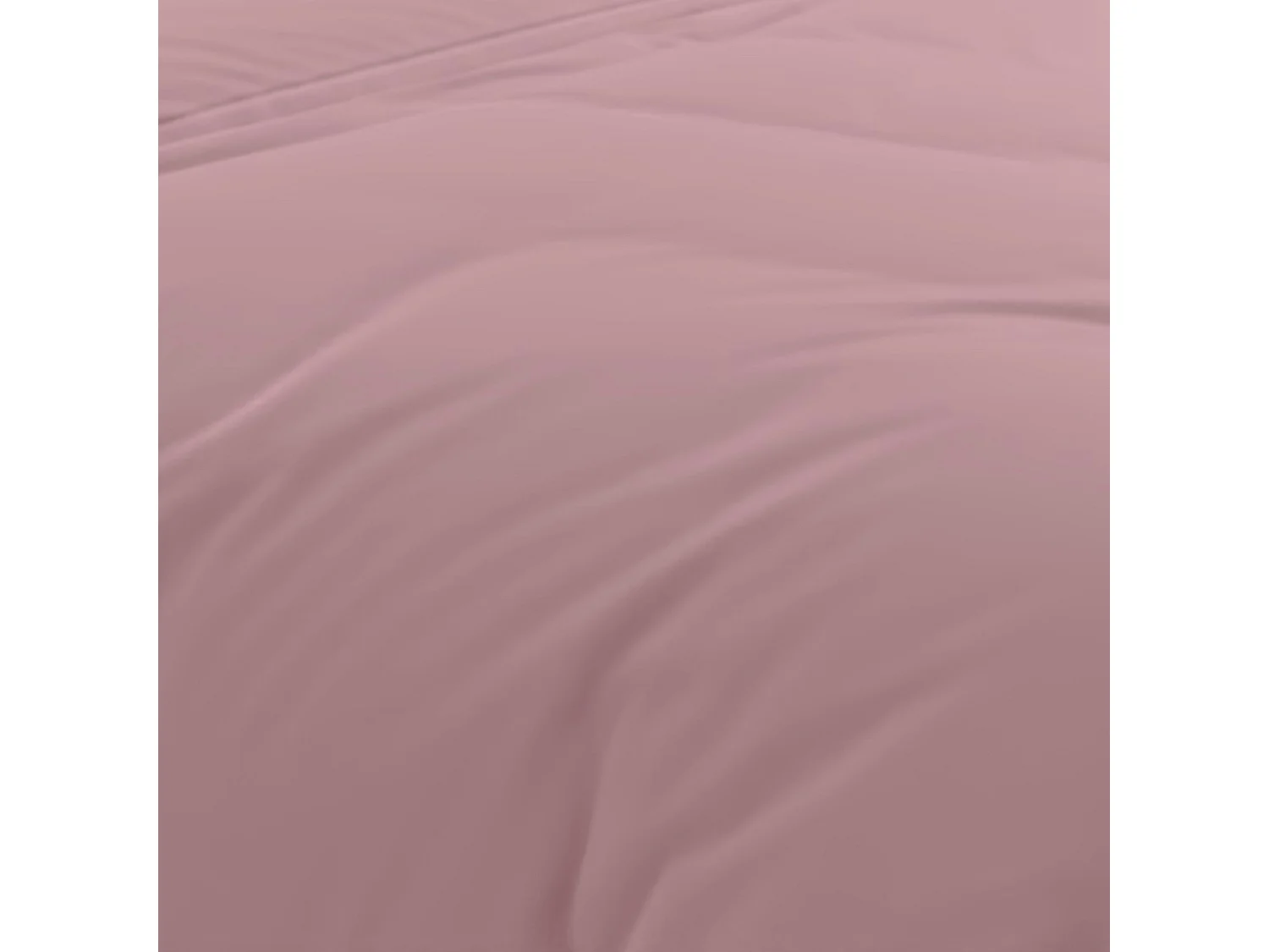 Funda nórdica de algodón 57 hilos 240x220 cm rosa viejo liso, por Soleil d'Ocre