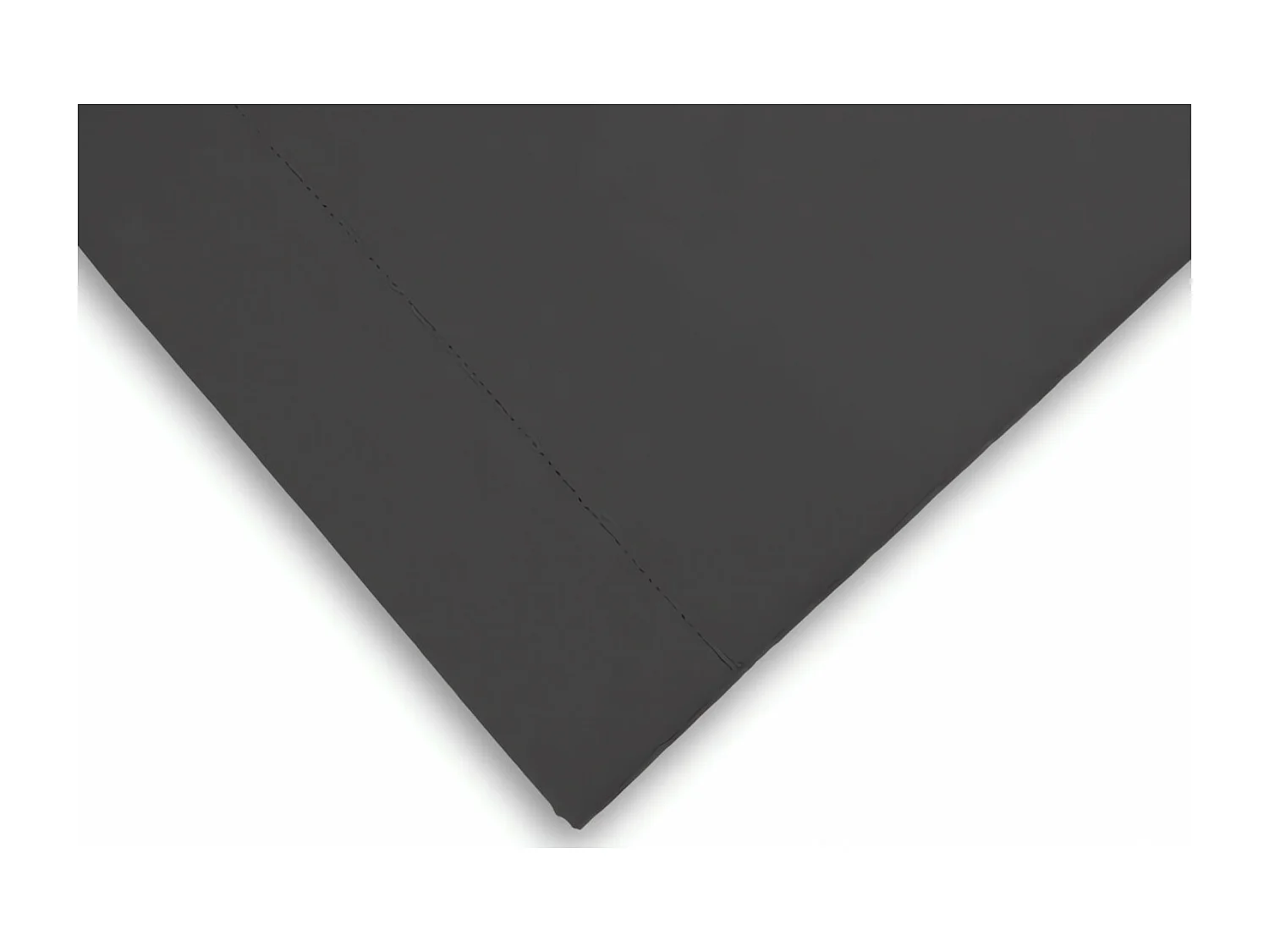 Funda nórdica de algodón 260x240 cm PERCALE antracita