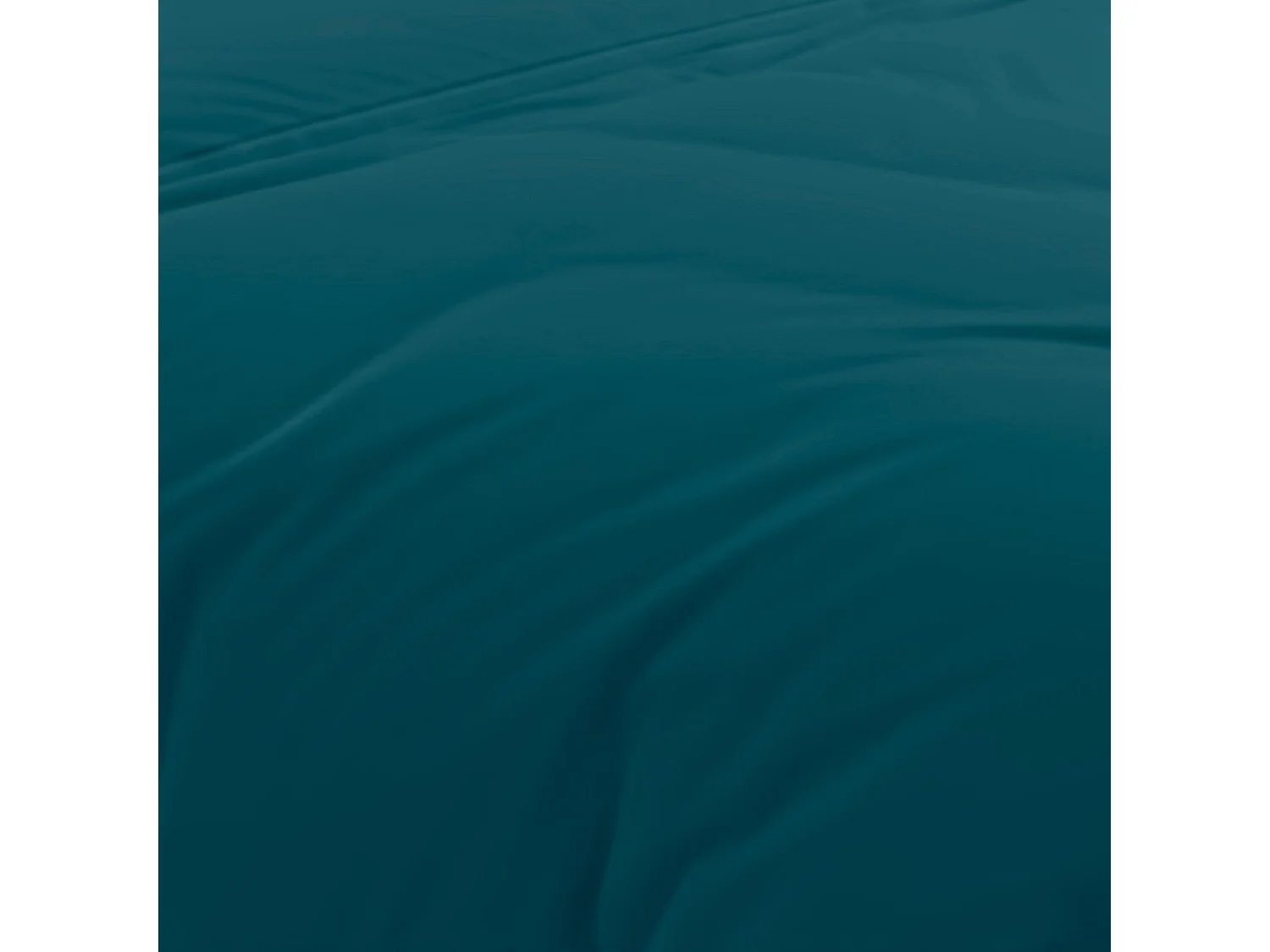 Funda nórdica de algodón 57 hilos 240x220 cm liso azul pavo real, por Soleil d'Ocre