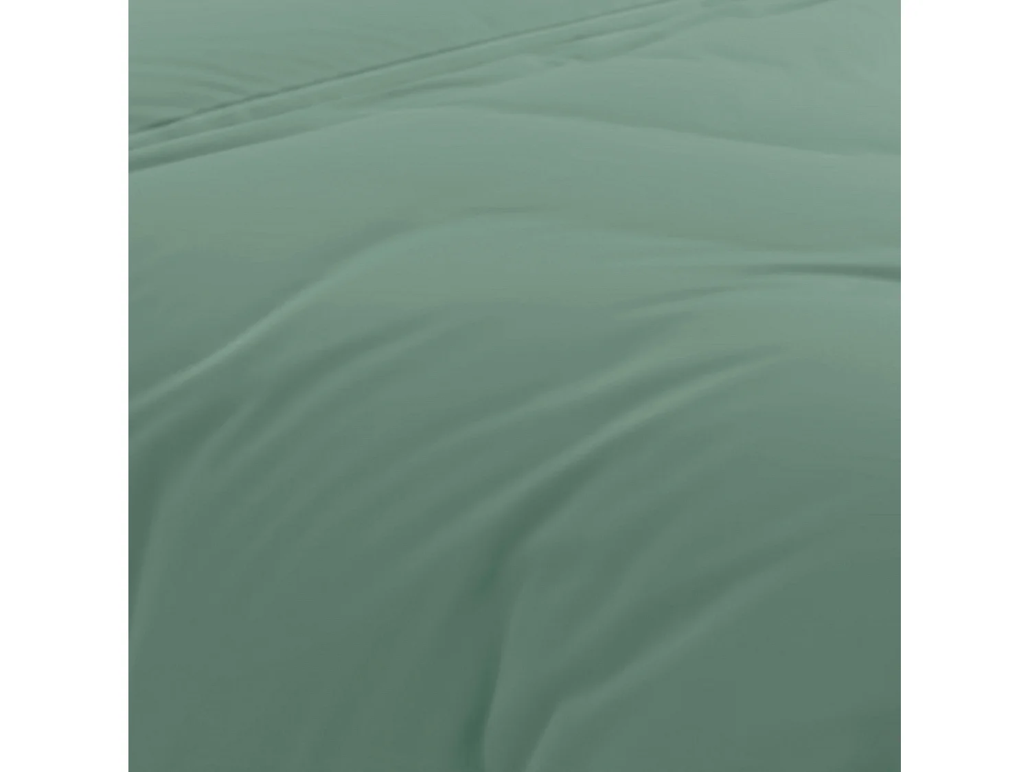 Housse de couette en coton 57 fils 240x220 cm Uni vert eau, par Soleil d'Ocre