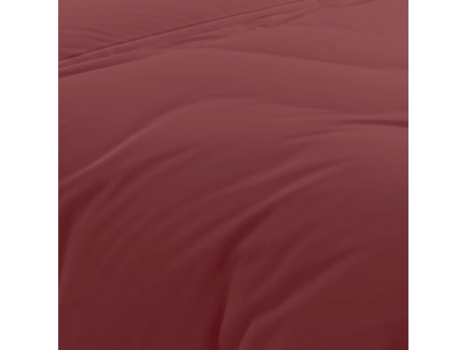 Housse de couette en coton 57 fils 240x220 cm Uni brique, par Soleil d'Ocre