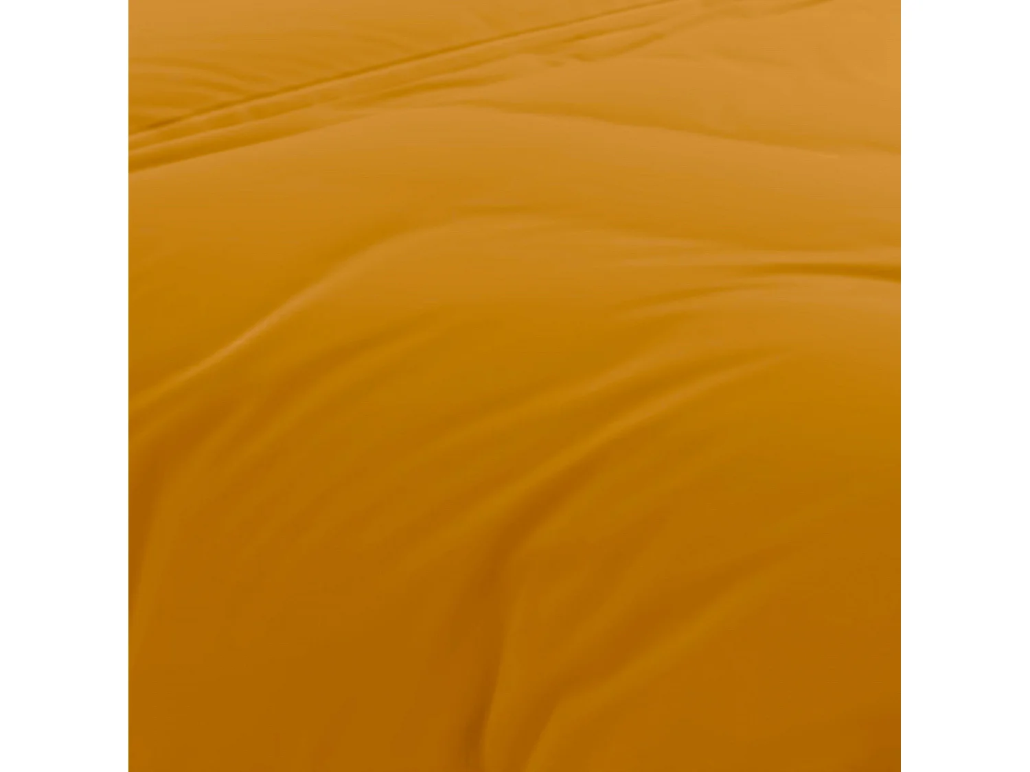 Housse de couette en coton 57 fils 240x220 cm UNI moutarde, par Soleil d'Ocre