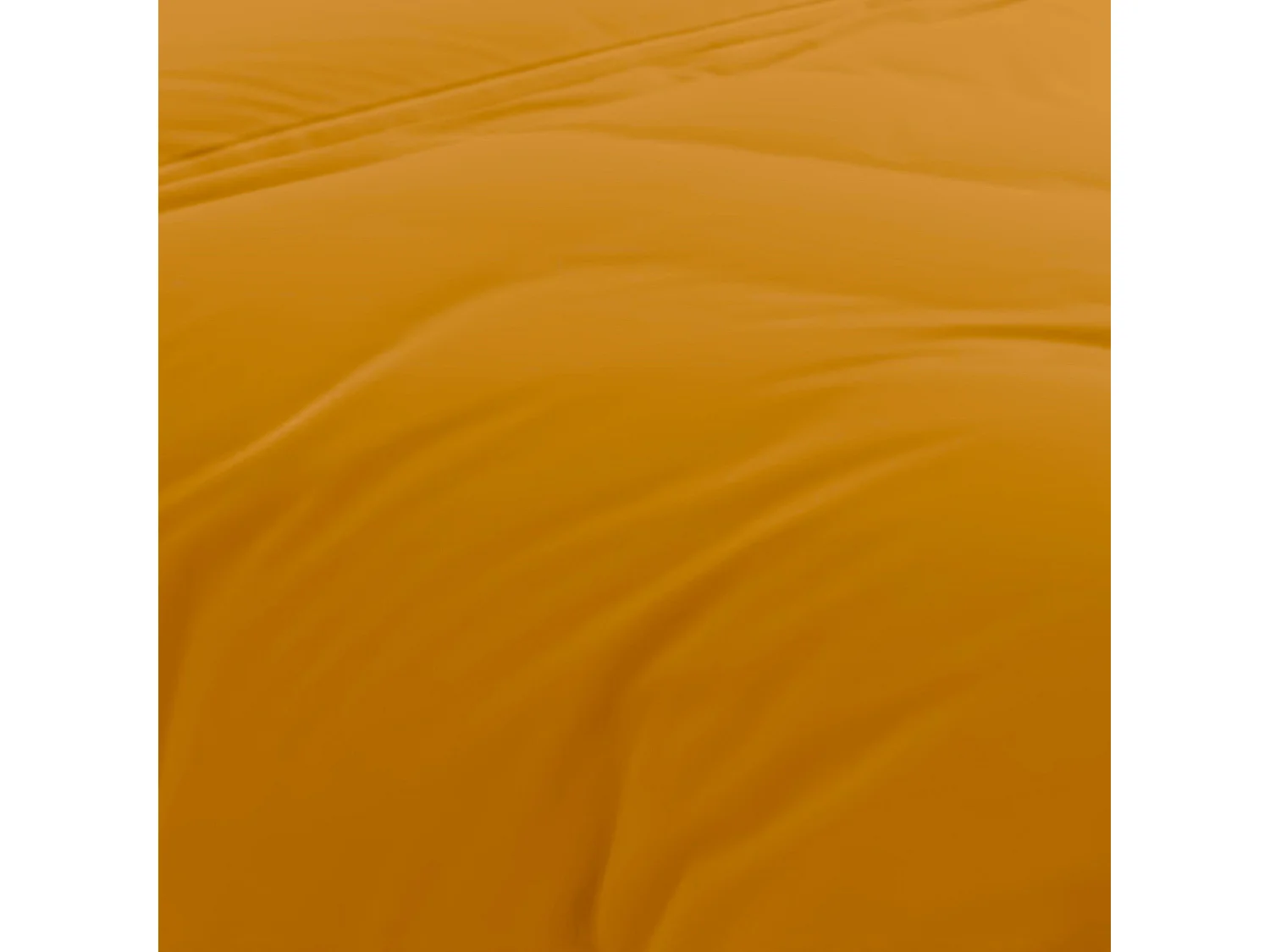 Housse de couette en coton 57 fils 240x220 cm UNI moutarde, par Soleil d'Ocre