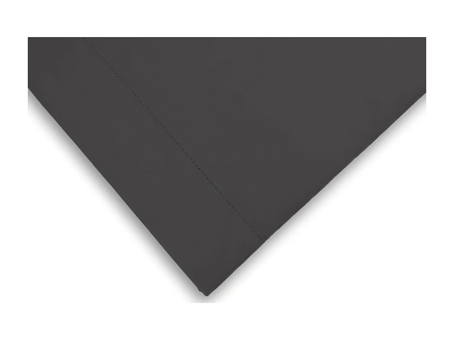 Housse de couette en coton 240x220 cm PERCALE anthracite, par Soleil d'ocre