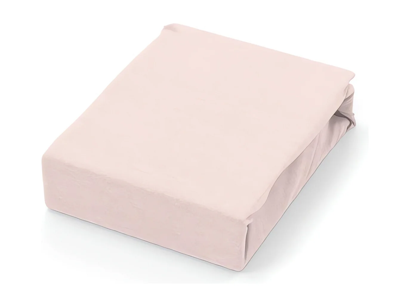 Drap plat 240x290 cm en coton 57 Fils SOLEIL D'OCRE rose