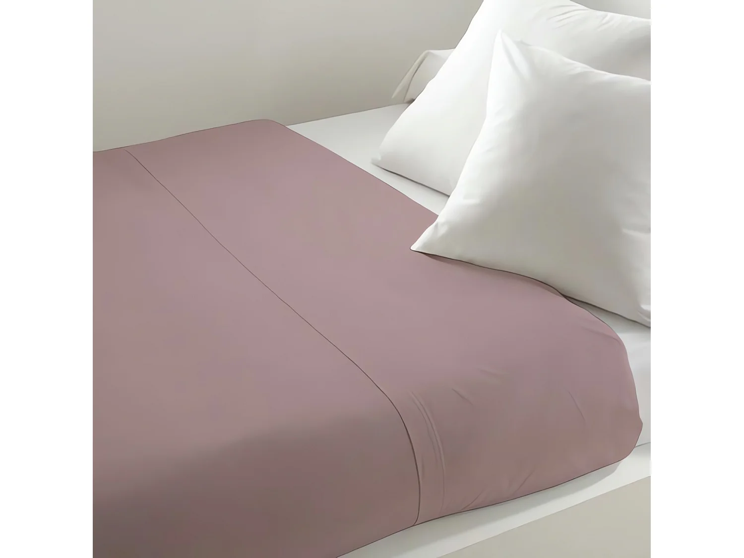 Drap plat uni 260x300 cm ZZZ rose