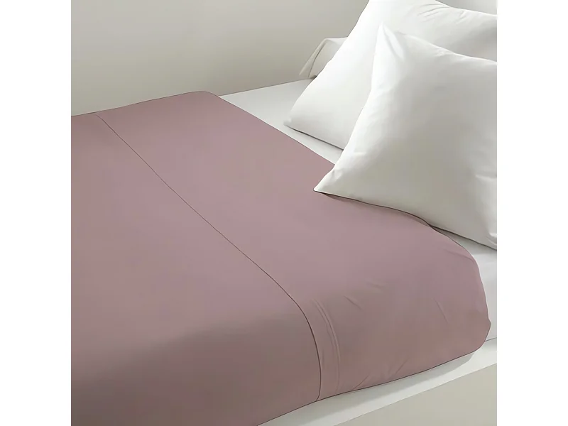 Drap plat uni 260x300 cm ZZZ rose