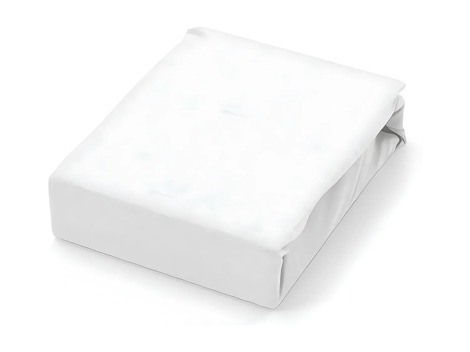 Drap plat en coton 57 fils 180x290 cm UNI blanc, par Soleil d'ocre