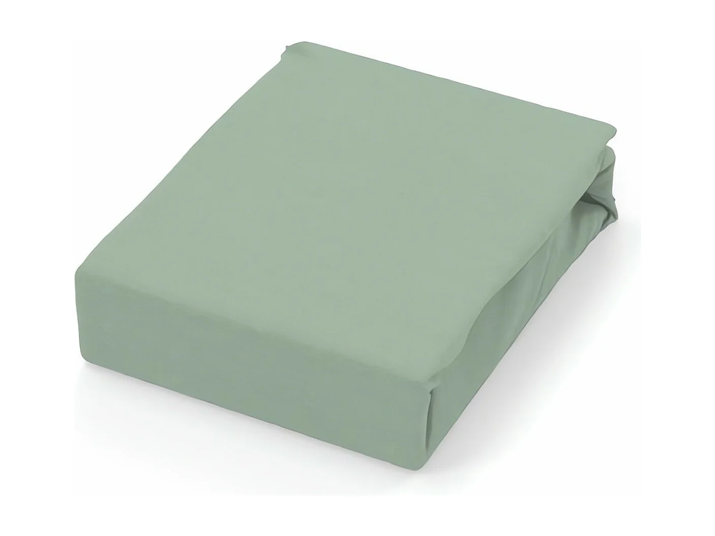 Sábana de algodón 57 hilos 180x290 cm UNI verde agua