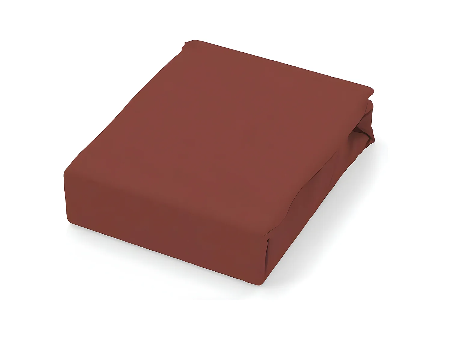 Sábana de algodón 57 hilos 240x290 cm UNI Ladrillo