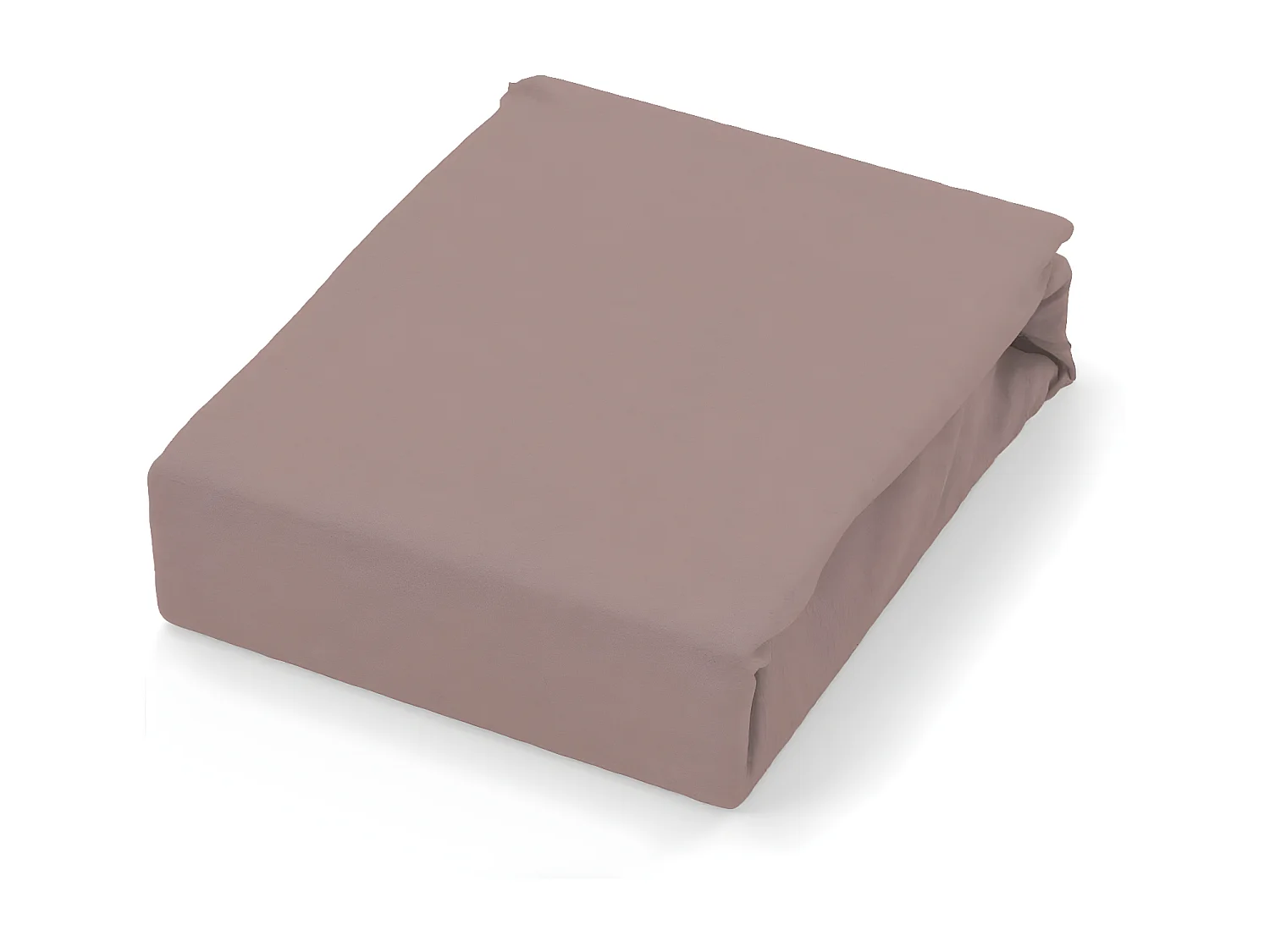 Drap plat en coton 57 fils 260x300 cm UNI vieux rose, par Soleil d'ocre