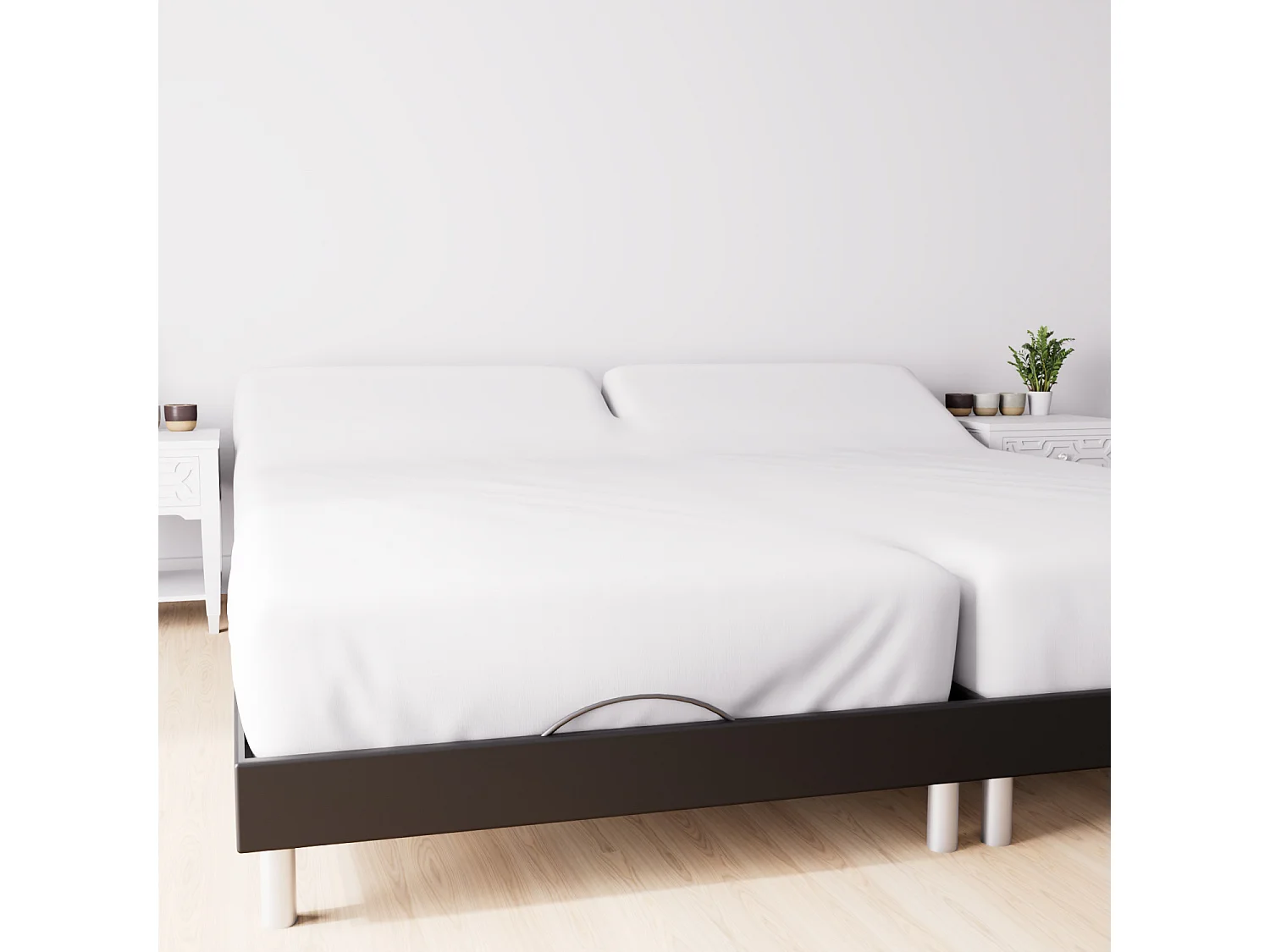 Protège matelas 80x200 cm en coton MOLLETON forme drap housse, par Soleil d'ocre