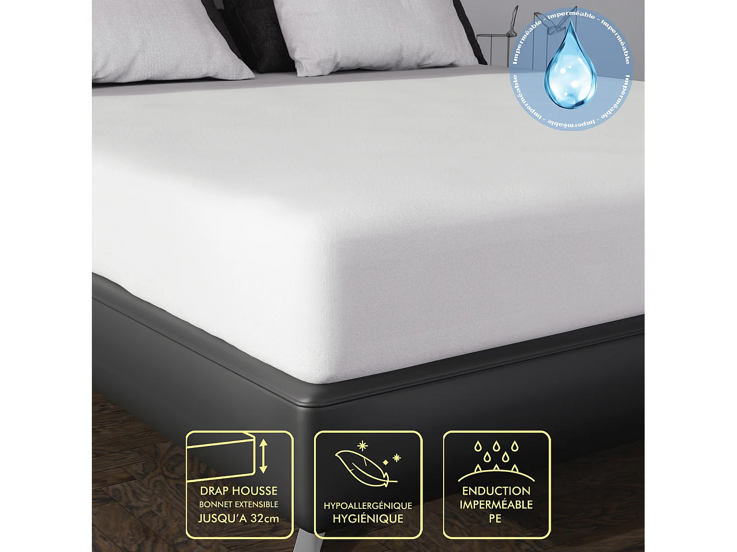 Colchón protector impermeable bebé 70x140 cm ESPONJA