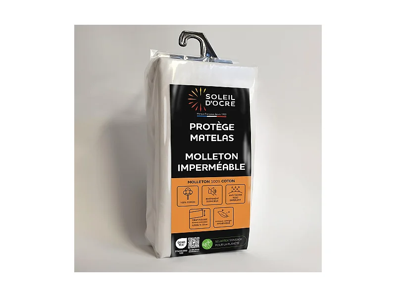 Protector de colchón de algodón 140x190 cm FRANELA impermeable