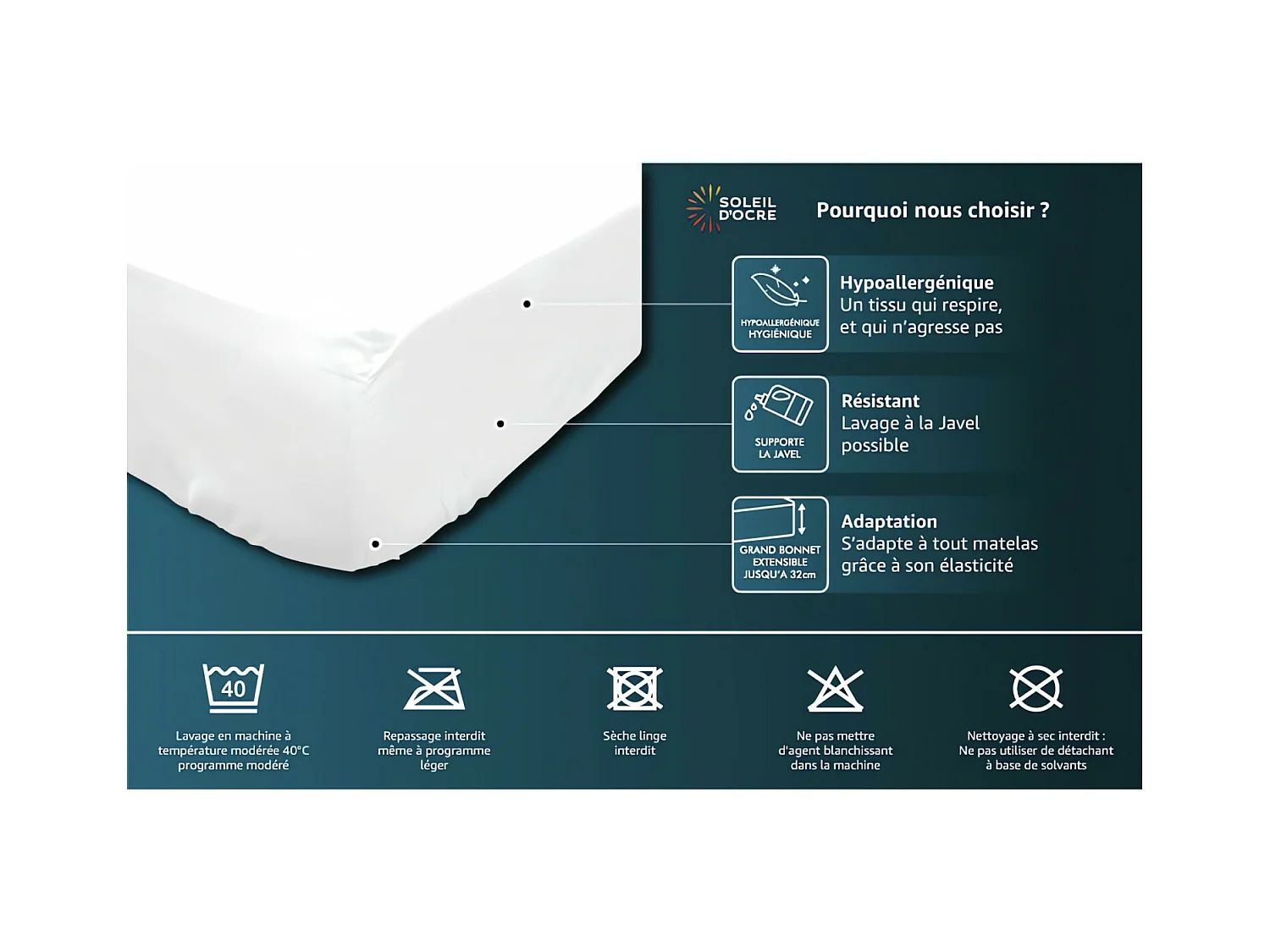 Protector de colchón de algodón 140x190 cm FRANELA