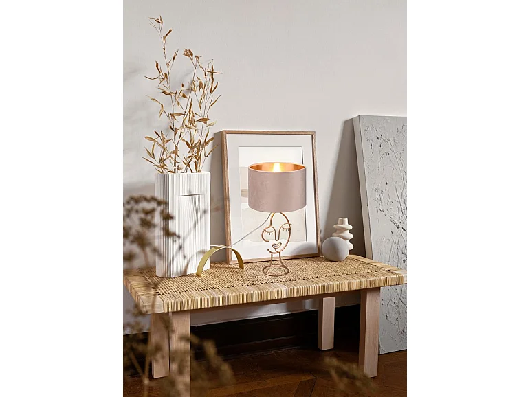 Lampe de table Led beige - Trio - Mary