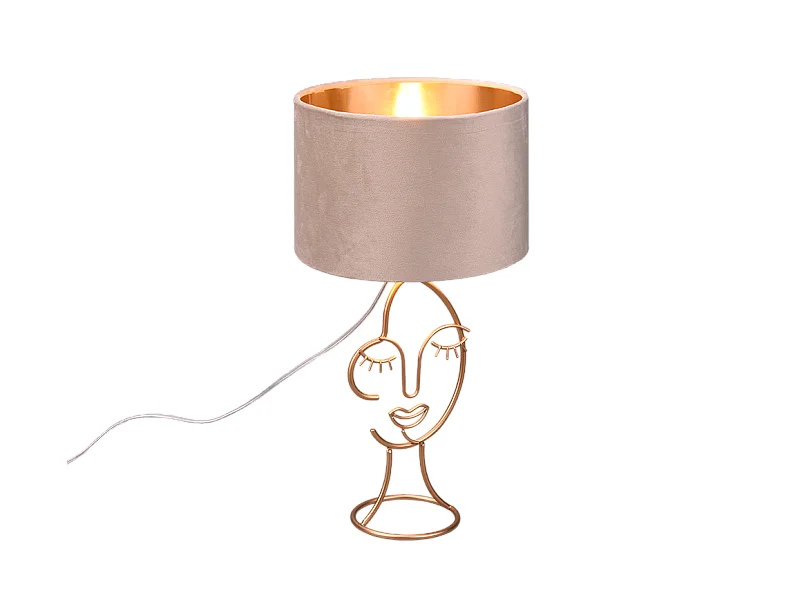 Lampe de table Led beige - Trio - Mary