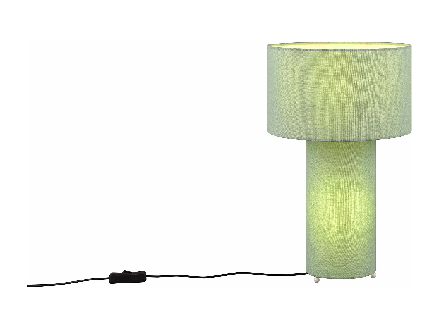 Lampada da tavolo con base illuminata, verde, H 40 cm, Bale