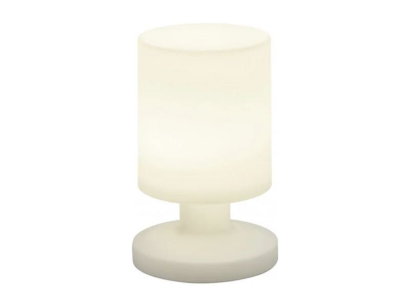 Lampada da tavolo da esterno LED, plastica, bianco, 13x20,5x13 cm, Lora