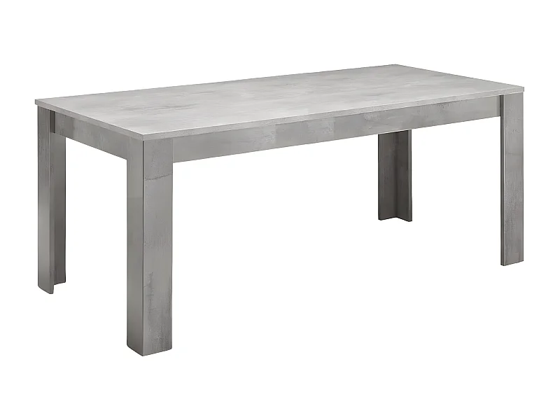 CLARK - Table de Repas Rectangulaire 190x90cm Laquée Effet Marbre