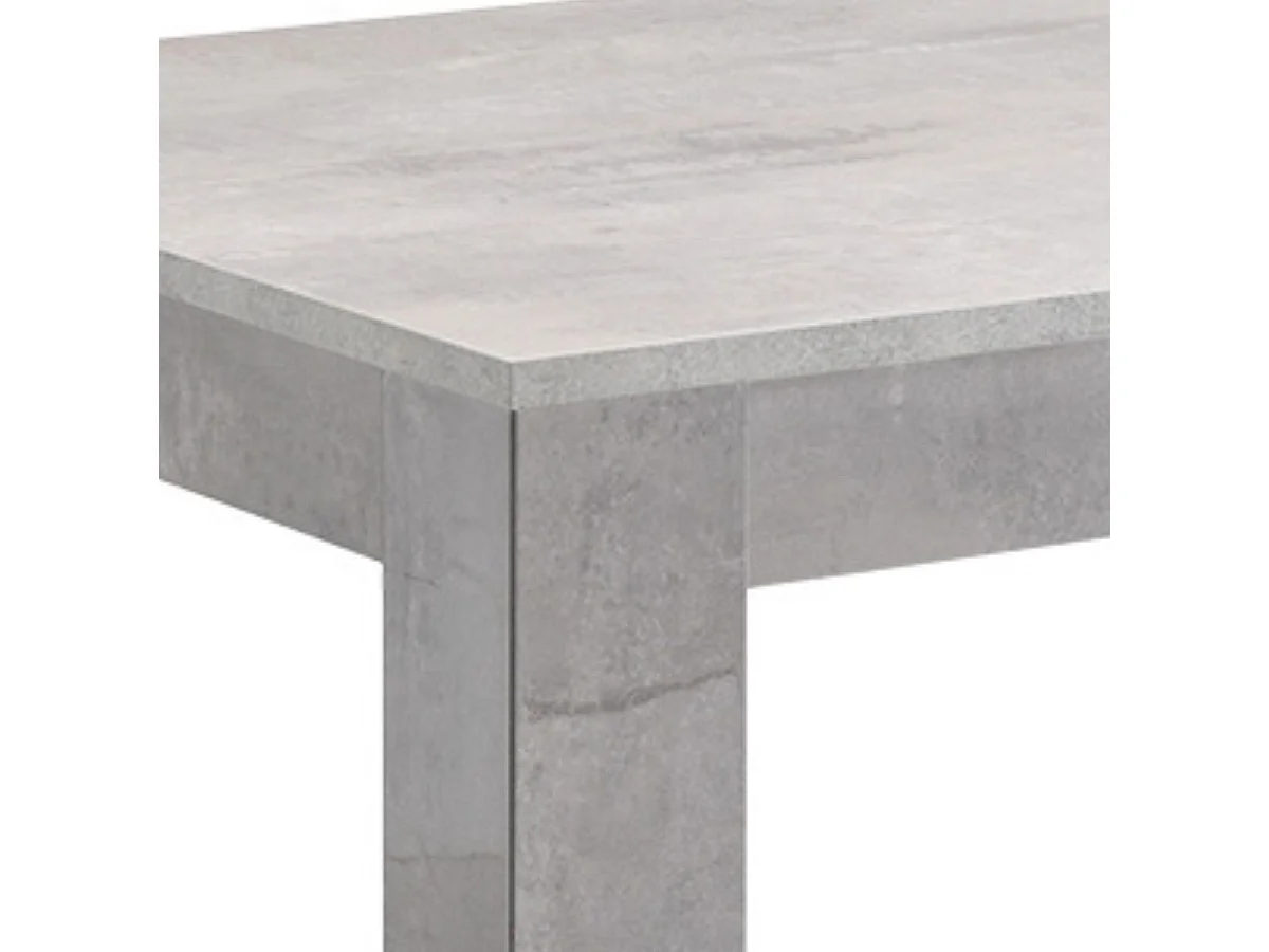 CLARK - Table de Repas Rectangulaire 160x90cm Laquée Effet Marbre