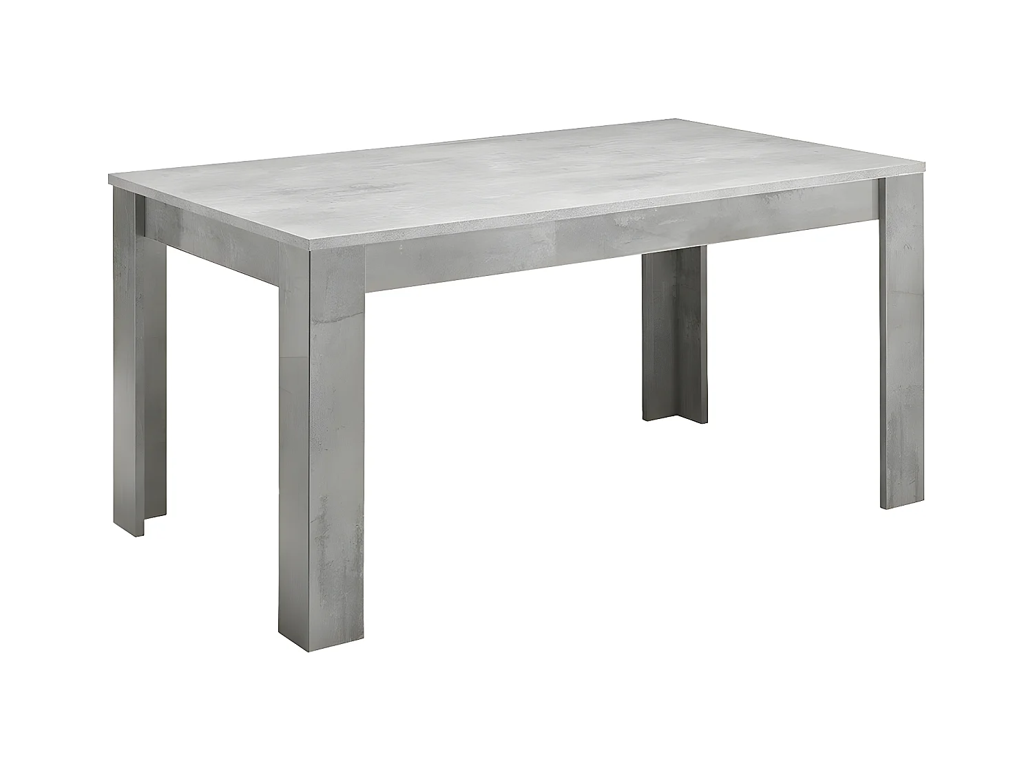 CLARK - Table de Repas Rectangulaire 160x90cm Laquée Effet Marbre