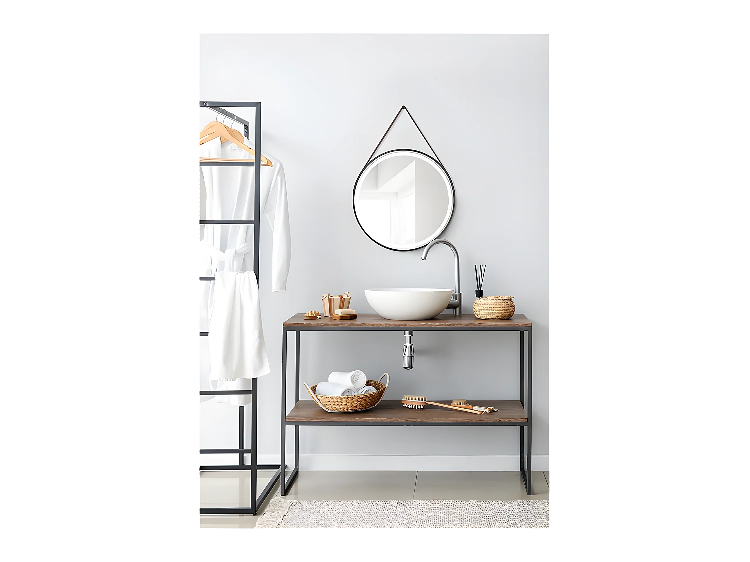 Miroir Fine avec éclairage intégré