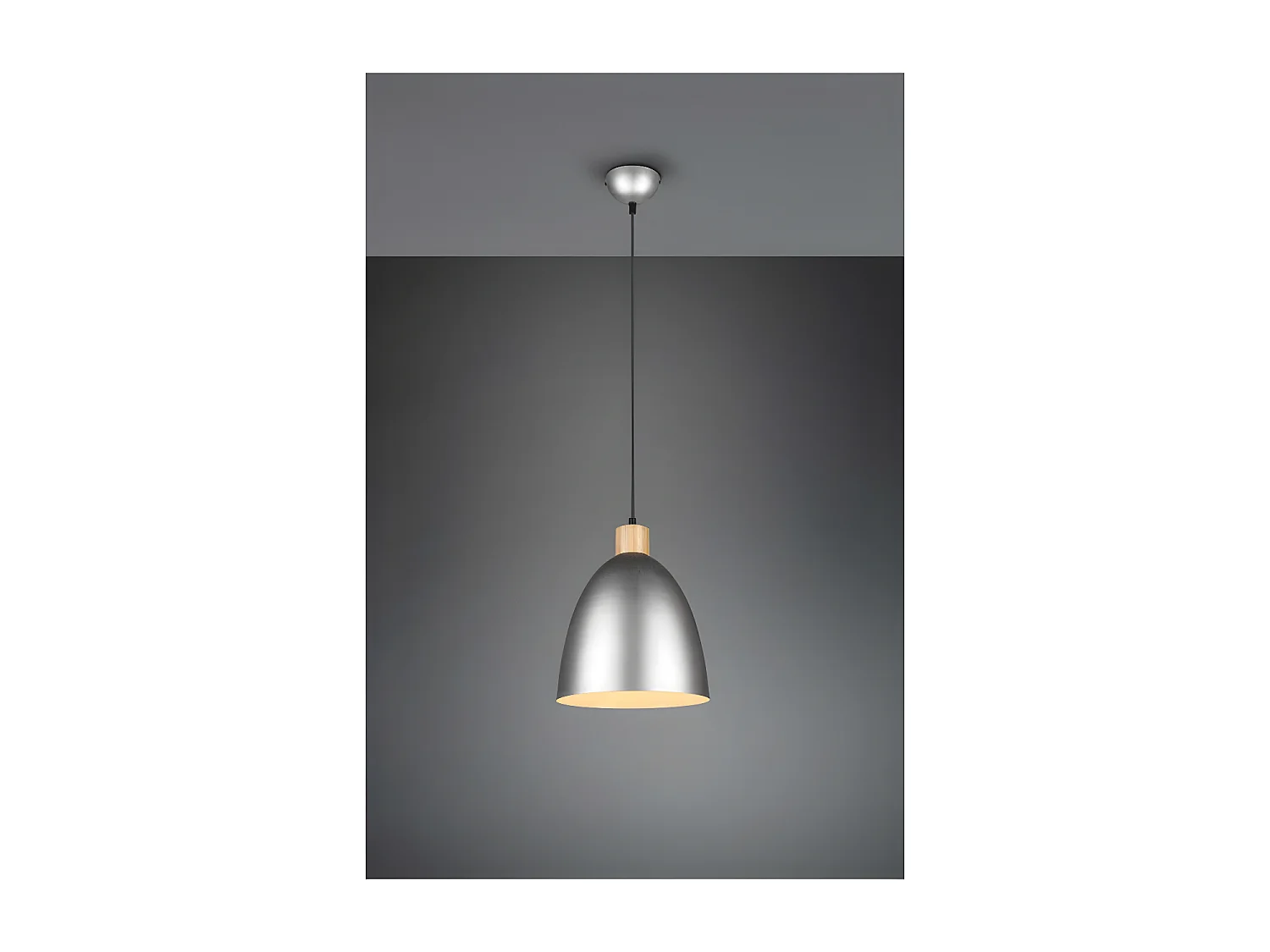 Suspension ovale métal mat Jagger