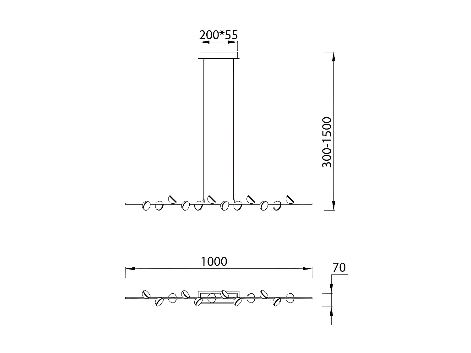 Suspension ADN 100 cm