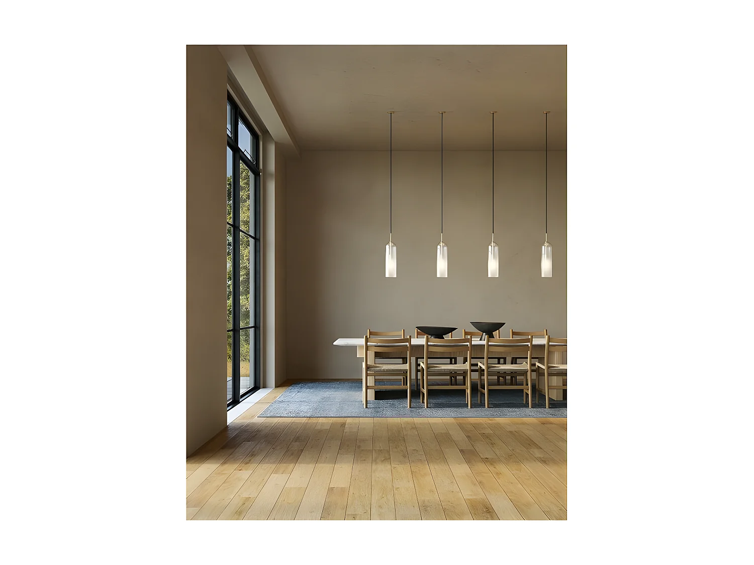 Suspension Glam en verre