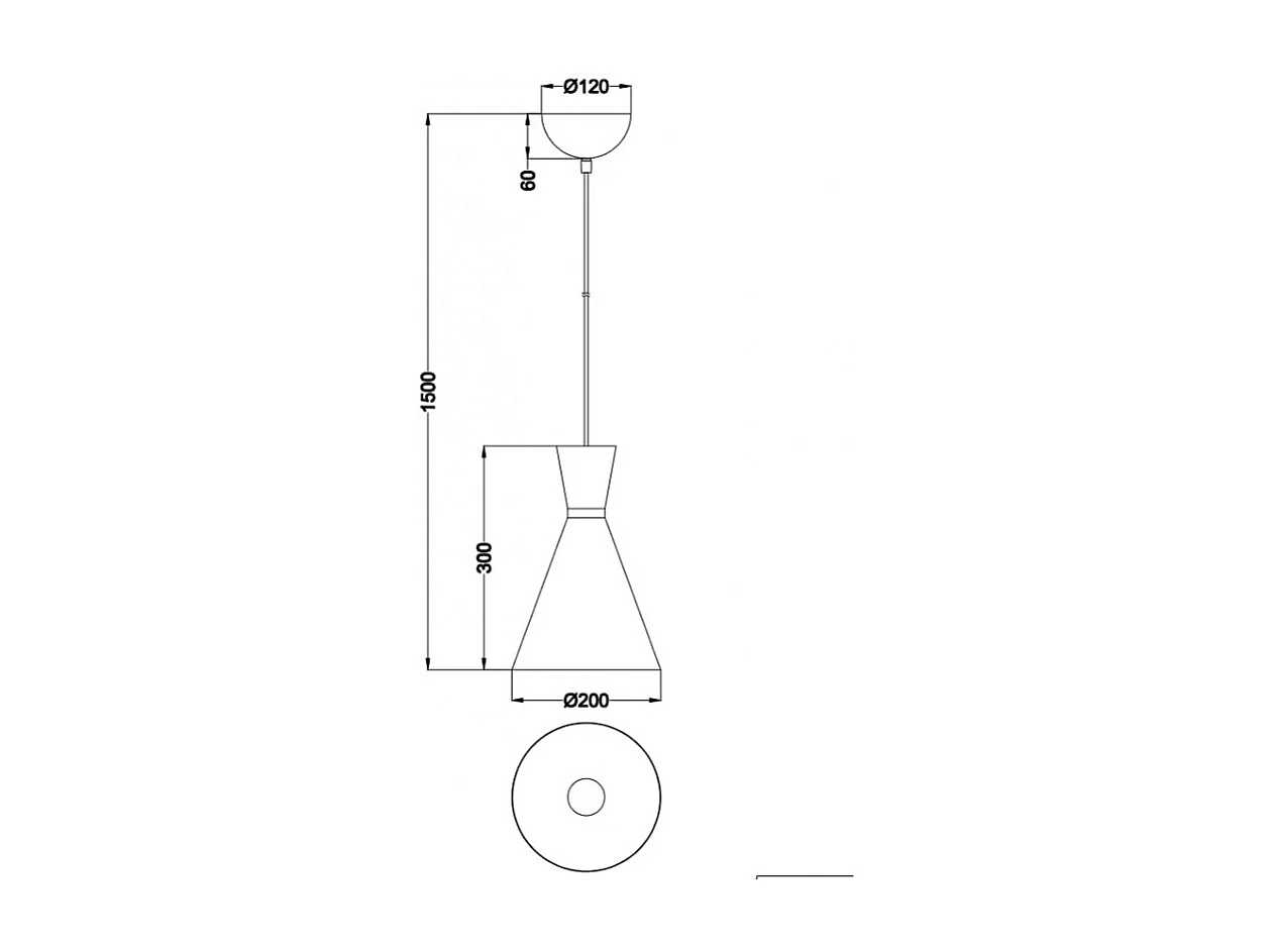 Suspension design 1 lampe Enzo