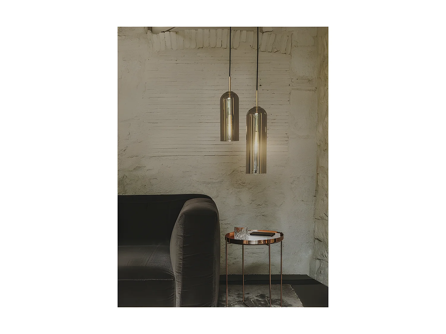 Suspension Glam en verre