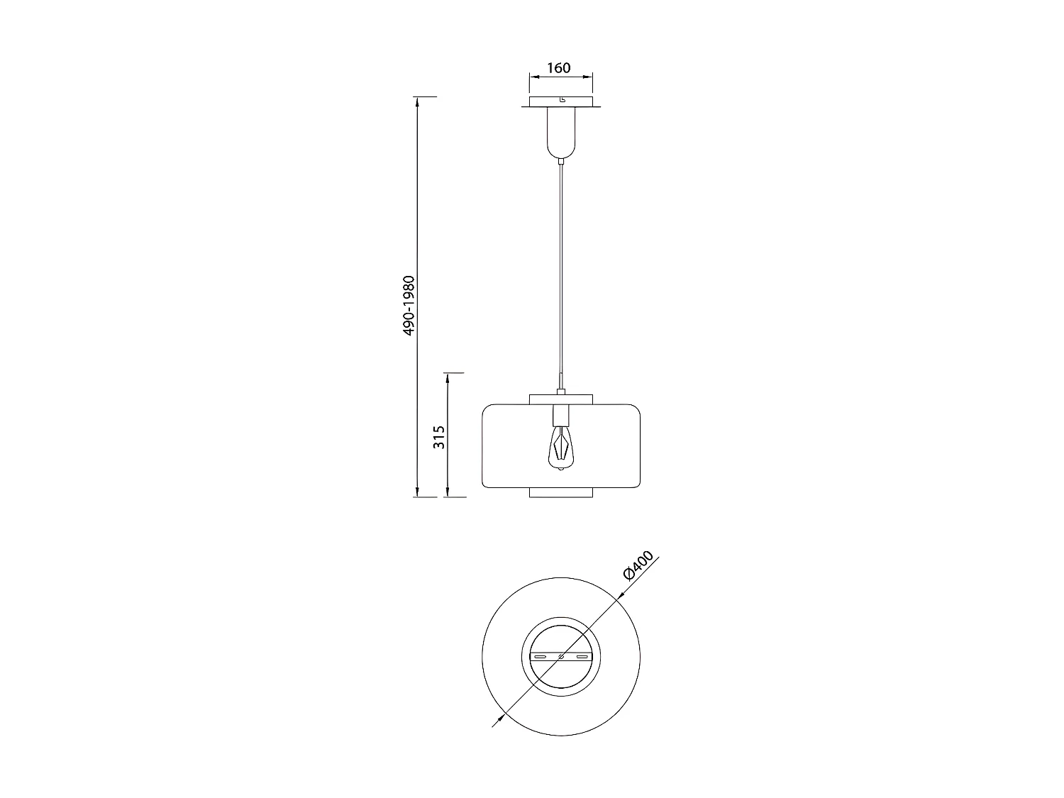 Suspension 40 cm Jarras
