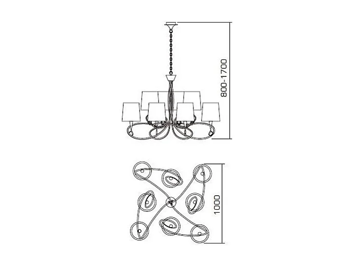 Suspension Mara blanche 8L design mantra