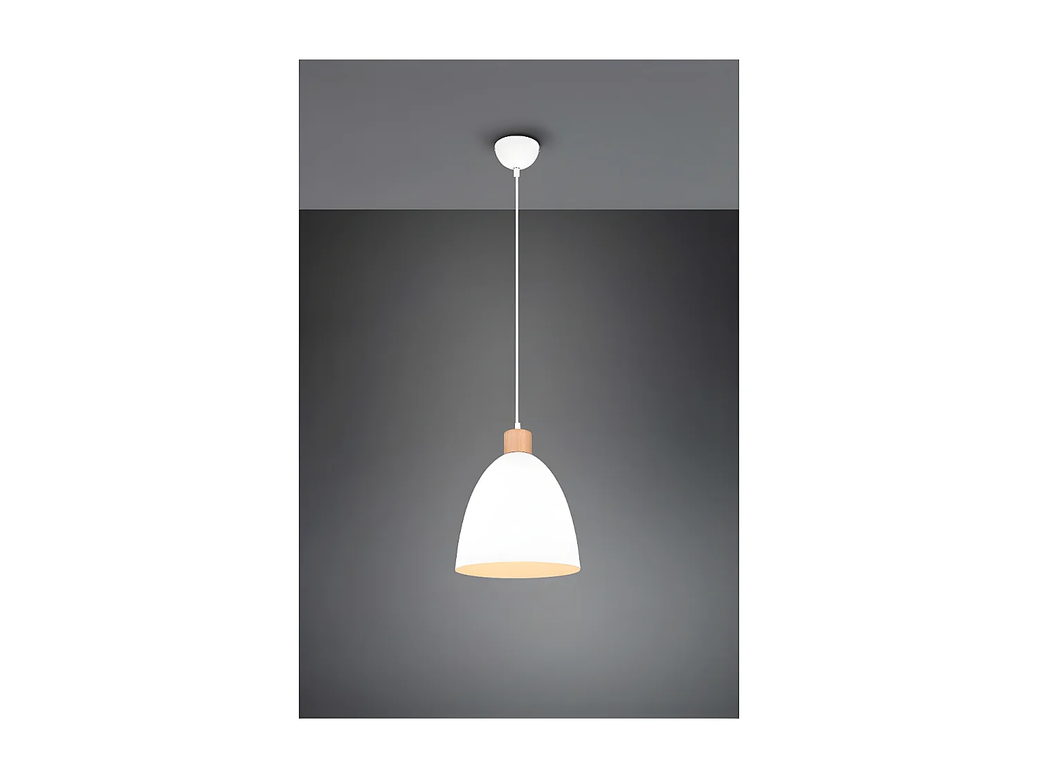 Suspension ovale métal mat Jagger