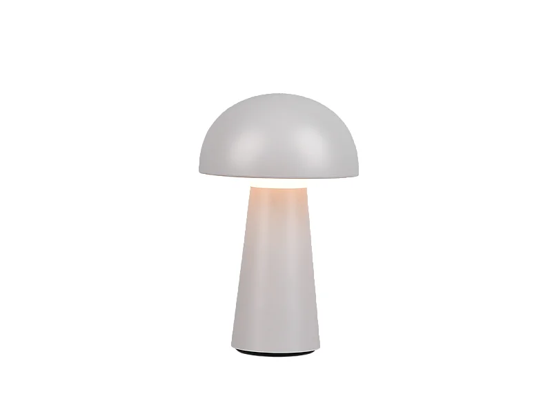 Lampada da tavolo da esterno LED, plastica, grigio, 13,6x21,5x13,6 cm, Lennon
