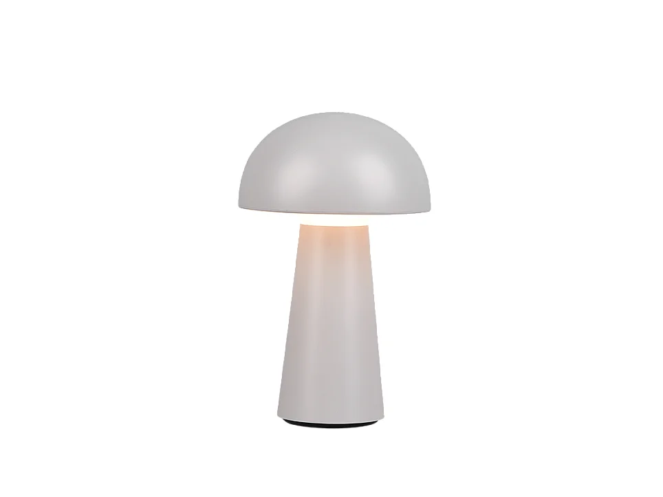 Lampada da tavolo da esterno LED, plastica, grigio, 13,6x21,5x13,6 cm, Lennon